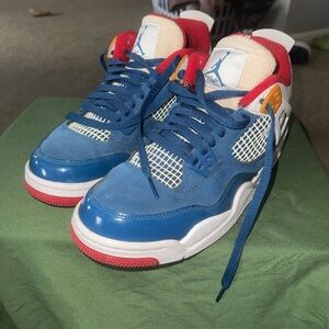 Nike Air Jordan Sneakers in Blue and Red